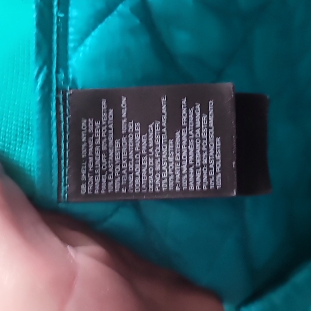 The North Face Thermoball Full Zip Lightweight Puff Jacket Teal Size Small - Picture 4 of 6